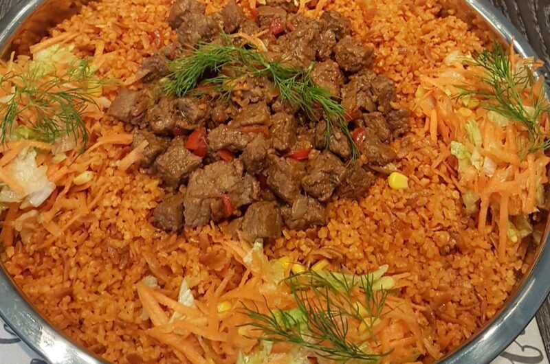 BULGUR PİLAV EŞLİĞİNDE ET KAVURMA